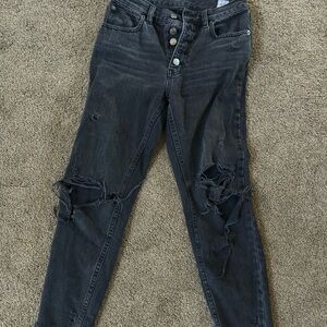 Free People Black Denim Jeans
